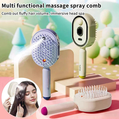 Multifunction Spray Comb With Red Light Therapy