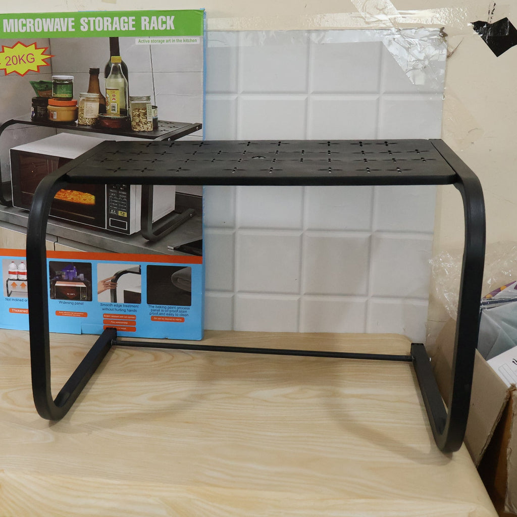Metal Kitchen Microwave Oven Storage Rack Stand Countertop Organiser (1 Pc)